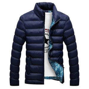 RUELK Winter Jacket Men 2019 Fashion Stand Collar Male Parka Jacket Mens Solid Thick Jackets and Coats Man Winter Parkas M-6XL