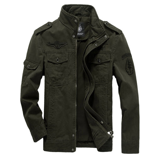 Cotton Military Jacket Men 2019 Autumn Spring coat Soldier MA1 Style Army Jackets Male Brand Mens Bomber Jackets Plus Size M-6XL