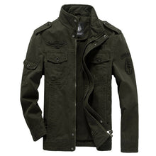 Load image into Gallery viewer, Cotton Military Jacket Men 2019 Autumn Spring coat Soldier MA1 Style Army Jackets Male Brand Mens Bomber Jackets Plus Size M-6XL