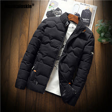 Load image into Gallery viewer, Mountainskin Winter Men Jacket 2019 Men&#39;s New Casual Thicken Warm Cotton Jacket Slim Clothes Youth Soild Jacket Men&#39;s Wear SA743