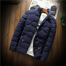 Load image into Gallery viewer, Mountainskin Winter Men Jacket 2019 Men&#39;s New Casual Thicken Warm Cotton Jacket Slim Clothes Youth Soild Jacket Men&#39;s Wear SA743