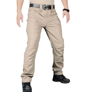 New Mens Tactical Pants Multiple Pocket Elasticity Military Urban Commuter Tacitcal Trousers Men Slim Fat Cargo Pant 5XL