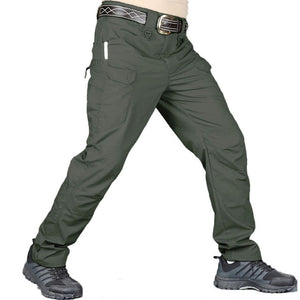 New Mens Tactical Pants Multiple Pocket Elasticity Military Urban Commuter Tacitcal Trousers Men Slim Fat Cargo Pant 5XL