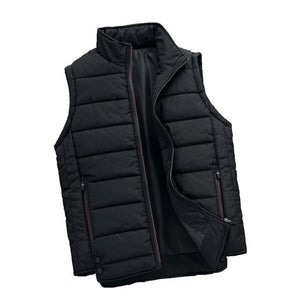 Men White Duck Down Vest Ultralight Sleeveless Jacket Stand Collar Loose 2019 New Autumn Winter Warm Sleeveless Jacket Waistcoat