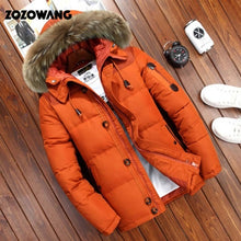 Load image into Gallery viewer, 90% Down Jackets Men Winter Jacket Men Fashion Thick Warm Parkas Fur White Duck Down Coats Casual Man Waterproof Down Jackets