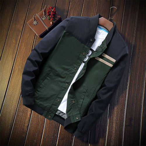 2019 Autumn Fashion Men's Jacket Korean Fashion Stitching Slim 5XL Jacket Wear Casual Baseball Uniform Men