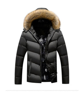 Mountainskin Winter Padded Coat Mens Jackets Thick Parka Fur Collar Hooded Men's Coats Casual Outerwear Brand Clothing SA777