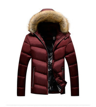 Load image into Gallery viewer, Mountainskin Winter Padded Coat Mens Jackets Thick Parka Fur Collar Hooded Men&#39;s Coats Casual Outerwear Brand Clothing SA777