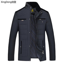 Load image into Gallery viewer, XingDeng 2018 new cotton Men&#39;s Winter Jacket fashion Jackets Casual Outerwear Snow Warm  Collar Brand top Coat Parkas Big Size