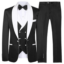 Load image into Gallery viewer, New Arrival One Button Groomsmen Shawl Lapel Groom Tuxedos Men Suits Wedding/Prom Best Man Blazer ( Jacket+Pants+Vest+Tie)A101