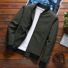 Load image into Gallery viewer, Jacket Men New Arrival Casual Solid JACKETS Men 2019 Fashion Streetwear Spring Autumn Clothing Slim Fit Outwear Asian size C35