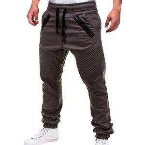 Men Casual Joggers Pants Solid Thin Cargo Sweatpants Male Multi-pocket Trousers New Mens Sportswear Hip Hop Harem Pencil Pants