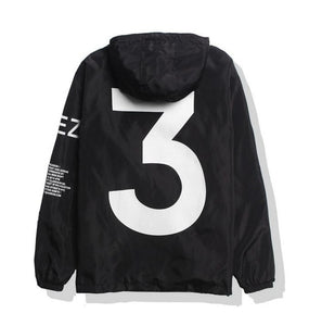 Dropshipping New 2019 Hot Selling Kanye West Y3 Season 3 Windbreaker Men Women Hip Hop Jacket Fashion Outwear