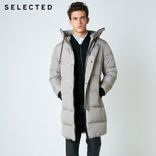 Load image into Gallery viewer, SELECTED 2019 New Winter Down Jacket Men's Zipper and Hat Casual Clothes Medium-and-Long Coat  S | 418412503