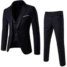 Load image into Gallery viewer, 2019 Men&#39;s Fashion Slim Suits Men&#39;s Business Casual Clothing Groomsman three-piece Suit Blazers Jacket Pants Trousers Vest Sets