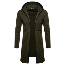 Load image into Gallery viewer, Mens New Style Autumn Winter Coat Warm  Trench New Fashion Long Overcoat Casual Solid Outwear Cardigan