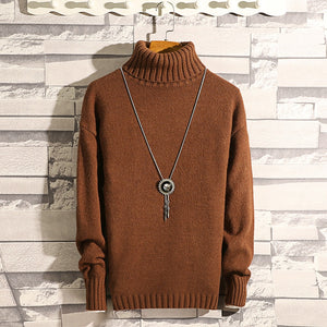 Winter Thick Warm Cashmere Sweater Men Turtleneck Mens Sweaters Slim Fit Pullover Men Classic Wool Knitwear Pull Homme 7 color