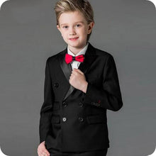 Load image into Gallery viewer, Burgundy Boy Suits for Wedding Black Shawl Lapel Slim Fit Boys Wedding Child Jacket Costume Mariage Kids Blazers Ternos 3Piece