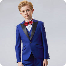 Load image into Gallery viewer, Burgundy Boy Suits for Wedding Black Shawl Lapel Slim Fit Boys Wedding Child Jacket Costume Mariage Kids Blazers Ternos 3Piece