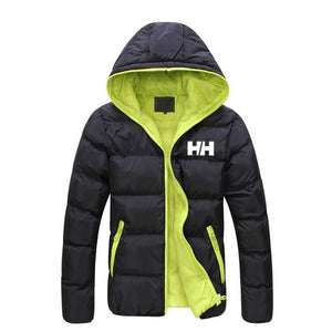 Male jacket 2019 winter informal mountain cover men's slim HH with hoodie, trendy coat plus size 3XL