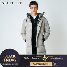 Load image into Gallery viewer, SELECTED 2019 New Winter Down Jacket Men's Zipper and Hat Casual Clothes Medium-and-Long Coat  S | 418412503