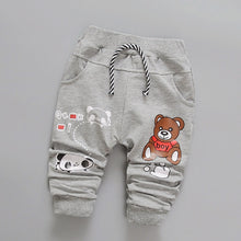 Load image into Gallery viewer, Daivsxicai Pants Boys Cotton Fashion Casual Cute Cartoon Bear Pants Baby All-Match Newborn Pants For Children 7-24 Month