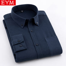 Load image into Gallery viewer, EYM Brand Men Casual Shirts 2018 Spring New Solid White Shirt Men Oxford Dress Shirt Youth Style Plus Size Male Shirt Clothing