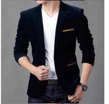 Load image into Gallery viewer, NEW Mens Fashion Brand Blazer British&#39;s Style casual Slim Fit suit jacket male Blazers men coat Terno Masculino Plus Size 3XL