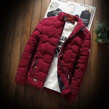 Load image into Gallery viewer, autumn winter New Jacket fashion trend Casual thickened warm cotton-padded clothes Slim baseball coats size Down Warm Jacket