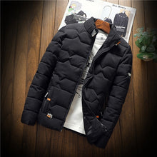 Load image into Gallery viewer, autumn winter New Jacket fashion trend Casual thickened warm cotton-padded clothes Slim baseball coats size Down Warm Jacket