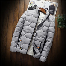 Load image into Gallery viewer, autumn winter New Jacket fashion trend Casual thickened warm cotton-padded clothes Slim baseball coats size Down Warm Jacket