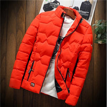 Load image into Gallery viewer, autumn winter New Jacket fashion trend Casual thickened warm cotton-padded clothes Slim baseball coats size Down Warm Jacket