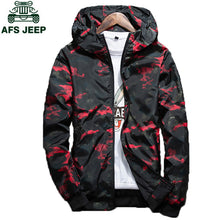 Load image into Gallery viewer, 2018 Spring Autumn Mens Casual Camouflage Hoodie Jacket Men Plus Size 4XL Waterproof Windbreaker Coat Male jaqueta masculina