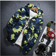 Load image into Gallery viewer, 2018 Spring Autumn Mens Casual Camouflage Hoodie Jacket Men Plus Size 4XL Waterproof Windbreaker Coat Male jaqueta masculina