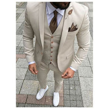 Load image into Gallery viewer, 2019 New Arrival Groom Tuxedo Black Groomsmen Notch Lapel Wedding/Dinner Suits Best Man Bridegroom