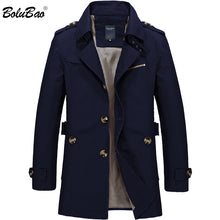 Load image into Gallery viewer, BOLUBAO Men Jacket Coat Fashion Trench Coat New Spring Brand Casual Fit Overcoat Jacket Outerwear Male