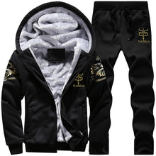 Load image into Gallery viewer, Tracksuit Men Sporting Fleece Thick Hooded Brand-Clothing Casual Track Suit Men Jacket+Pant Warm Fur Inside Winter Sweatshirt