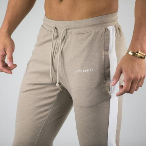 Alphalete Brand Autumn Winter Fitness Men Gyms Pants Fashion Cotton Pencil Pants Bodybuilding Trousers High Quality Jogger Pants