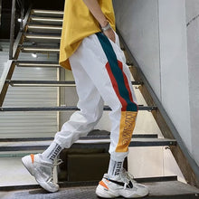 Load image into Gallery viewer, Hip Hop Streetwear Men&#39;s Splice Joggers Pants Fashion Men Casual Cargo Pant Trousers High Street Elastic Waist Harem Pant Men